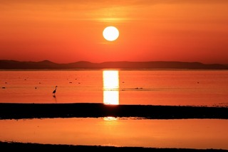 キムアネップ岬（キャンプ場）からの夕日